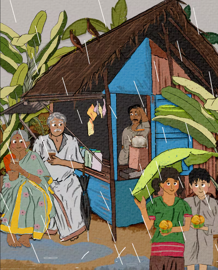 Bohra Sisters artwork of childhood memories