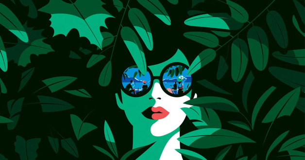 Bold erotic-themed artwork from a famous contemporary illustrator